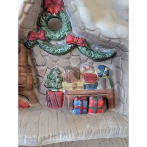 Santa's Workshop ceramic AS IS Village accessory house tree gift - Picture 9 of 10